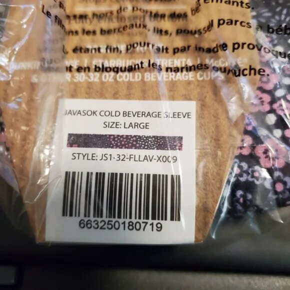 Java Sok large insulating sleeve, floral, New - Picture 3 of 4